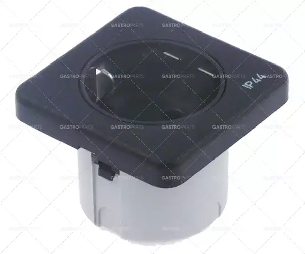 zásuvka ochranného kontaktu zásuvka max. 16A krytí IP44 země DE 240V H 60mm Expresní Doručení