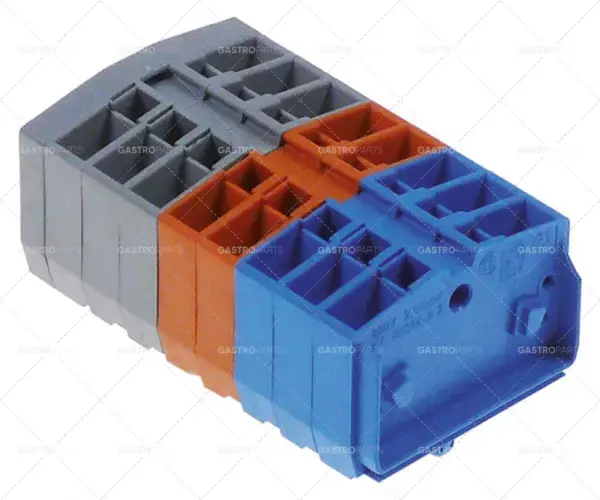 Levný lištová svorkovnice 8pólová přípojná svorka průřez přípojky 2,5 mm²