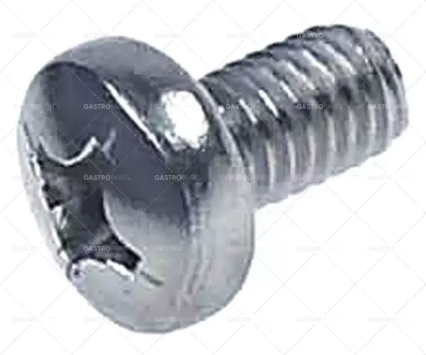 Autentický šroub s plochou hlavou závit M6 závit L 10mm SS DIN/ISO DIN 7985/ISO 7045 Množství 20 ks hlava ø 12mm