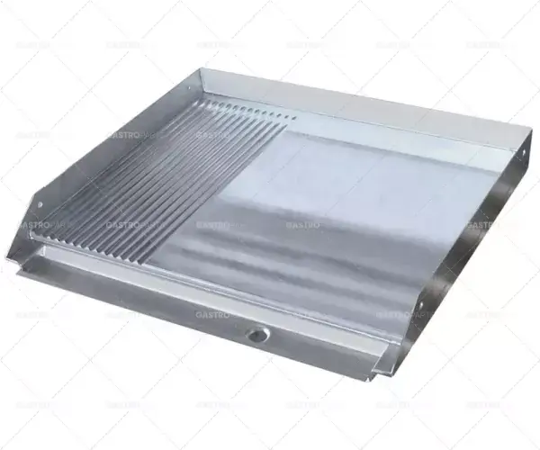 Ověřený grilovací deska 875 mm dlouhá 720 mm široká 80 mm vysoká nerezová ocel