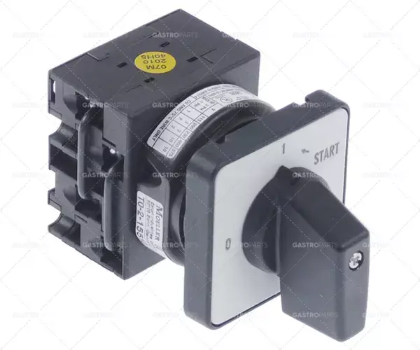Sleva otočný spínač 3 0-1-2 sady kontaktů 4 typ T0-2-15512 400V 16A hřídel ø 5,8x6,9mm
