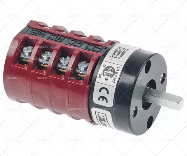 otočný spínač vačkový 6polohový i-0-1-2-3-4-5 8pólový typ gn209537u 400V 20A 5x5mm Super Cena