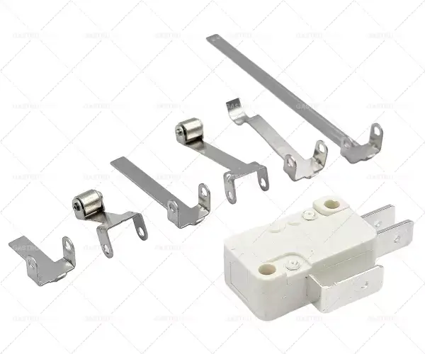 Mikrospínač s push pin 250V 16A 1CO Spojení plochý konektor 6,3 mm 27.8mm L1 Super Cena