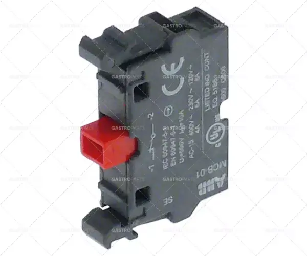 blok kontaktů abb mcb-10 1nc max 400V 8A černý/červený Cenová Bomba