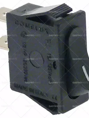 momentový kolébkový spínač montážní rozměry 30x11mm černá 1NO 250V 16A I Bezpečná Platba