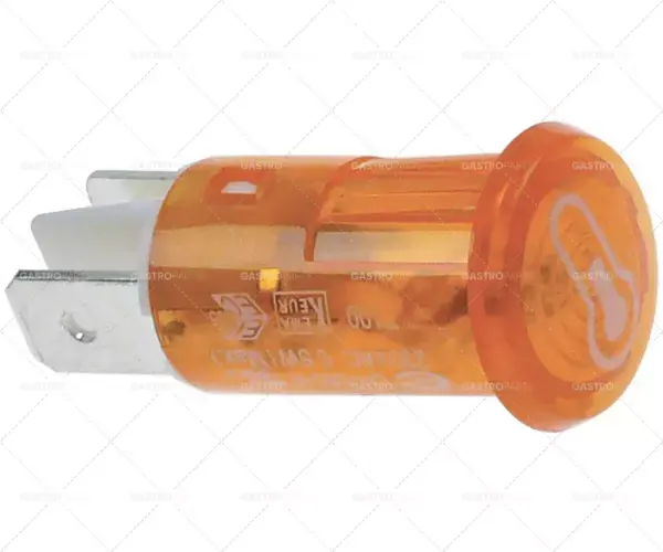 Jen Po Omezenou Doba kontrolka ø 12 mm žlutá 400V připojení vnější faston 6,3 mm teploměr