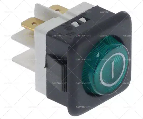 montážní rozměry kontrolky 27,8x25mm zelená 220-250V připojení samec faston 6,3mm Značkový