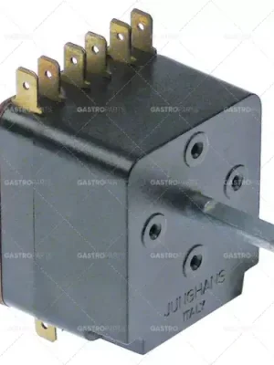 časovač MI12 3pólový doba provozu 60min impulsní mechanický při 250V 16A hřídel ø 6x4,6mm Značkový