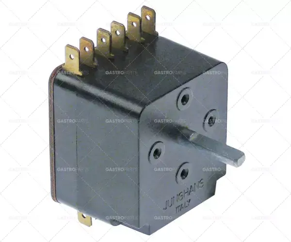 časovač MI12 3pólový doba provozu 60min impulsní mechanický při 250V 16A hřídel ø 6x4,6mm Značkový
