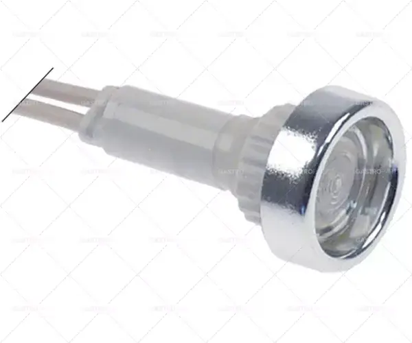 kontrolka ø 10 mm bílá 24V připojovací kabel délka kabelu 200 mm Vysoce Kvalitní