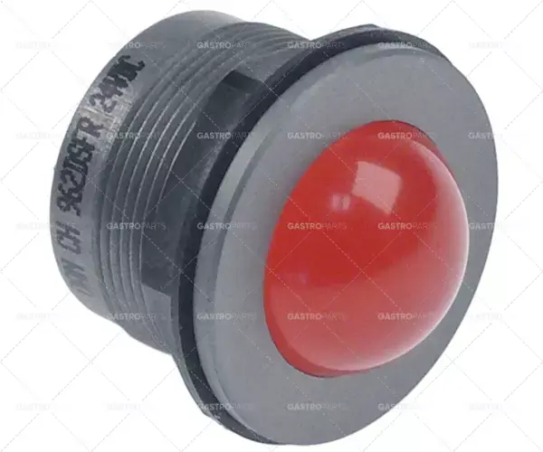 montáž LED kontrolky ø 25 mm 24VDC červené připojení faston 2,8 mm Originální