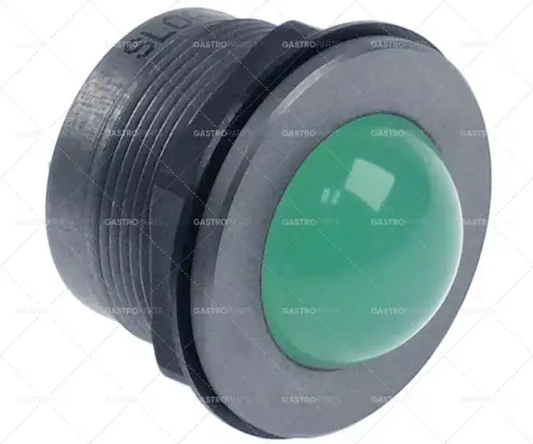 Akční Nabídka montáž LED kontrolky ø 25mm 24VDC zelená přípojka samec faston 2,8mm