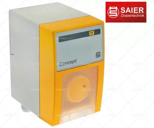 Rychlé Dodání dávkovací čerpadlo SAIER regulace času/impulsu/konduktivity do 9,0l/h 230 VAC hadice na prací prostředek ø 6x2/6x3mm