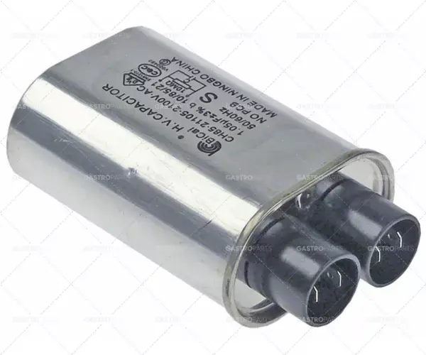 HV kondenzátor pro typ mikrovlnné 1,05μF CH85-21105 2100V 50 / 60Hz 2-násobně Časově Omezené