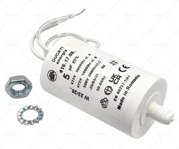 Kup Teď Kondenzátor kapacitní 5μF 425V tolerance cup kondenzátor 5% 50 / 60Hz o 30 mm L 55 mm M8 z plastu