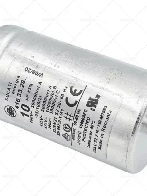 Novinka kapacita provozního kondenzátoru 10µF 450V s kovovým pouzdrem tolerance 5% 50/60Hz
