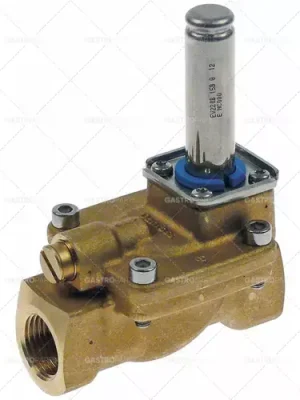 elektromagnetický ventil mosazný 2-cestný 24 VAC vstup 1/2" výstup 1/2" l 81mm dn 15mm danfoss Cenová Bomba