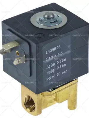 230 VAC 2-cestný mosazný elektromagnetický ventil Časově Omezené