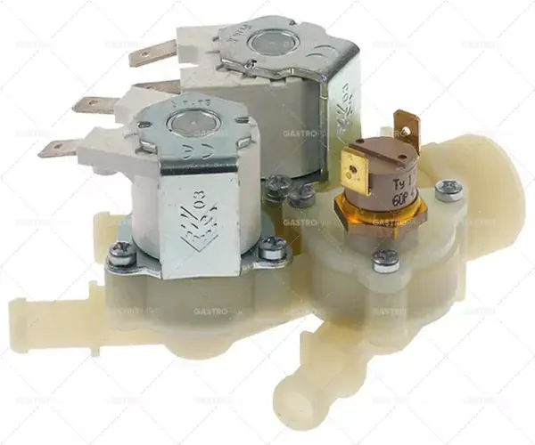 Oblíbený Elektromagnetický ventil 3-way vstup rovnou 24 3/4 "výstup 10 mm DN10 T.MAX. 60 ° C výstup C 1,2 l / min