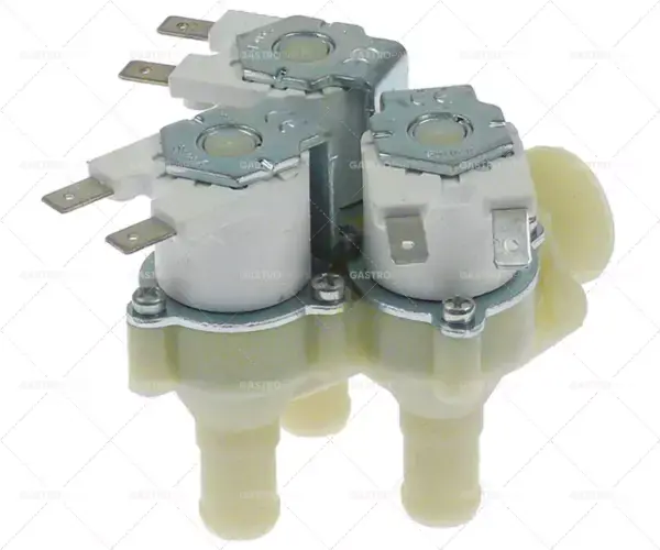 Vrácení Zdarma elektromagnetický ventil trojitý úhlový 24V napětí AC vstup 3/4" výstup 14mm t.max. 60°C