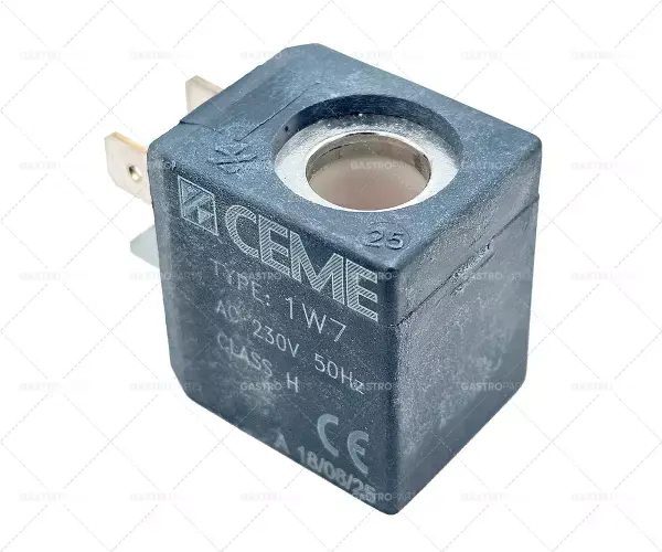 CEME typ elektromagnetický 1W7 230V 50Hz AC záznam napětí o 10 mm Připojení Plochý konektor 6,3mm Finální Výprodej