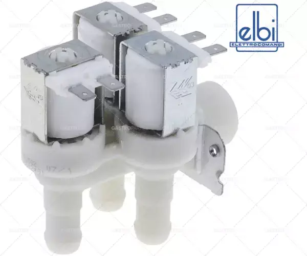 elektromagnetický ventil trojitý úhlový 230V vstup 3/4" výstup 13,5mm výstup b 0,5l/min elbi Rychlé Dodání