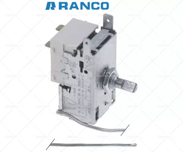 Čidlo termostatu ø 2 mm sonda L 2 mm 2500 mm kapilární typ K55-L5106 1NC Ranco Vysoce Kvalitní