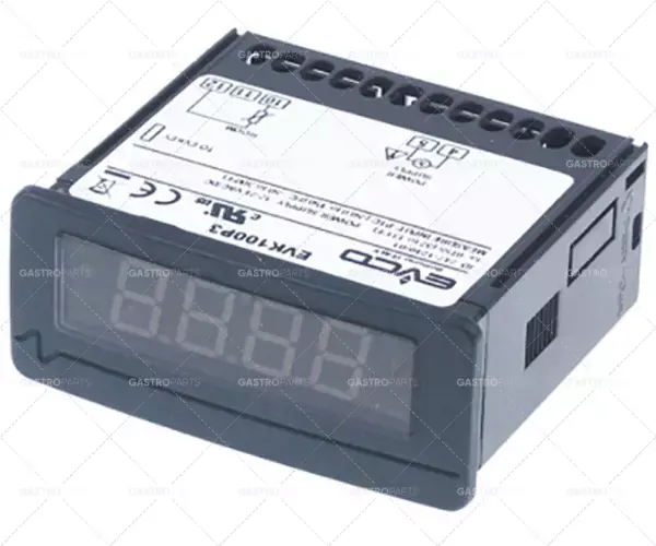 Teploměr Evco typ evk100p3 instalační rozměr 71x29mm od -50 do 150°C 12V 24VAC/dc ptc Speciální Cena