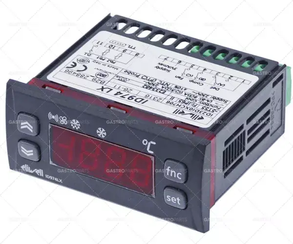 Finální Výprodej elektronický regulátor ELIWELL typ ID974LX montážní rozměry 71x29mm napětí 230V PTC/NTC