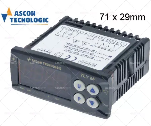 Cenový Hit elektronický regulátor Tecnologic typ tly25h montážní rozměry 71x29mm 100-240V