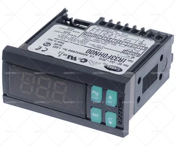 Aktuální elektronický regulátor CAREL IR33F0HN00 montážní rozměry 71x29mm