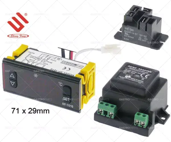 Rychlé Dodání elektronický regulátor Shangfang typ sf-101s montážní rozměry 71x29mm 230V napětí AC ntc