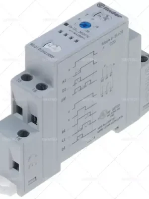 časové relé FINDER F45 časový rozsah 0,1s-24h 12-240V AC/DC 16A montážní měření DIN lištamm Přímo Od Výrobce