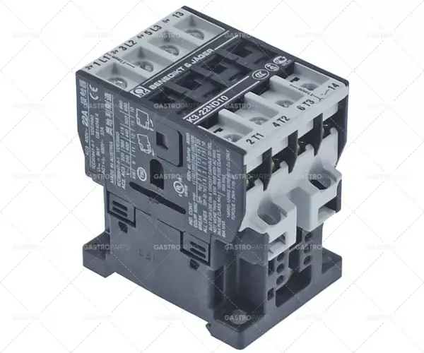 Koupit Online Výkonový stykač typ k3-22průměr 10 32A 24VAC (ac3/400V) 22A 11kW3no 1no
