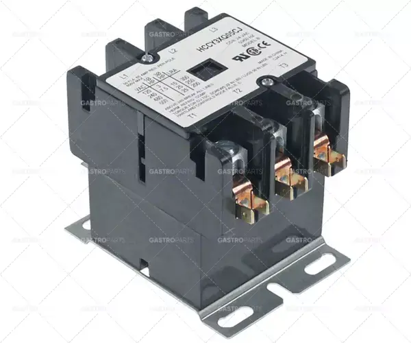 Výkonový stykač typ hccy3xq05cj 65A 24VAC (ac3/240V) 50A 15hp 11,19kW3no Ověřený