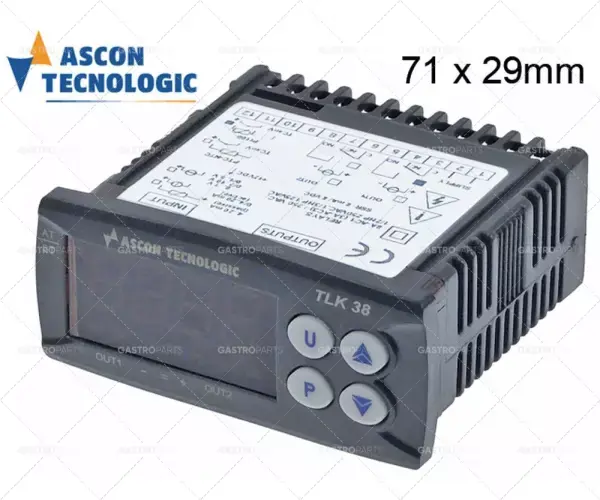 Akční Nabídka Tecnologický regulátor typ k38-hcr-----e---- montážní rozměr 71x29mm 100-204VAC pt100 tc (j,k,s) mv