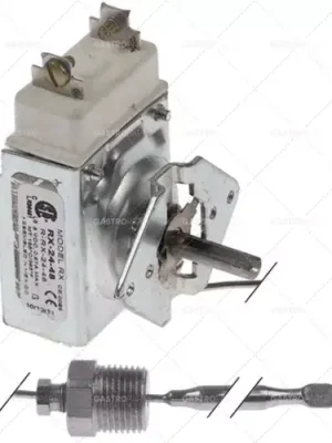 1-fázový regulační termostat 93-185 °C 6,35x210mm Nejlepší Volba