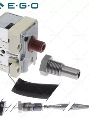 bezpečnostní termostat vypínací teplota 230°C 1pólový 1NC 0,5A sonda ø 6mm sonda L 77mm Výprodej