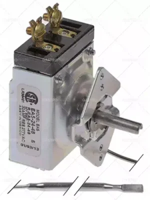 termostat t.max. 287°C teplotní rozsah 93-287°C 1pólová 1NO 30A sonda ø 4,7mm sonda L 290mm termostat s rozsahem teplot 93-287°C Odeslání Ihned