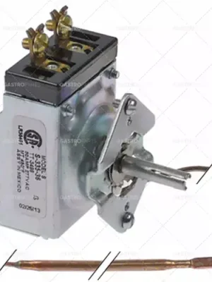 Omezená Nabídka termostat t.max. 232,2 °C 1pólová sonda 1NO 30A ø 5mm sonda L 280mm kapilární trubka 900mm