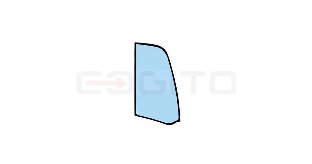 SKLO DVEŘÍ HORNÍ LEVÁ STRANA MINIBAGR JCB 802 8060 234/00702 Vysoce Kvalitní