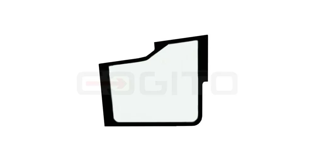 SKLO DVEŘÍ SPODNÍ SÍTOTISK MINIBAGR JCB 85Z-2 401/U9285 Originální
