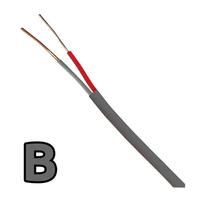 Aktuální Termočlánkové kompenzační vedení typu B (AWG 26/24/20) - Izolace drátu PVC (polyvinyl)Typ vodičů LankoPrůměr drátu 0,510 mm (24 AWG)Délka 60 m (200 ft)
