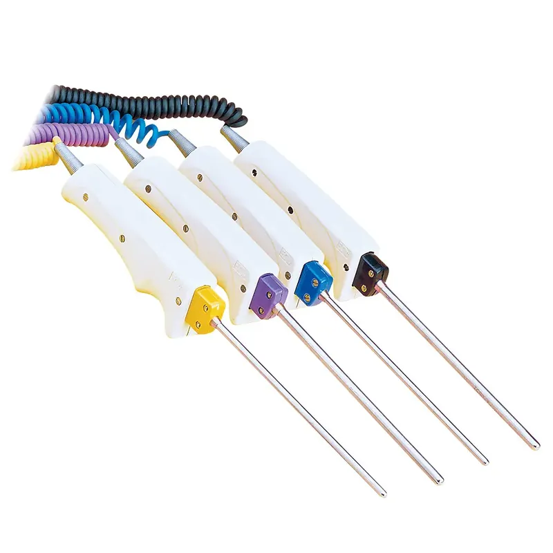 Omezená Nabídka Termočlánková sonda s rukojetí pro všeobecné použití - Typ termočlánku JPrůměr 3,2 mm (1/8")Typ měřícího konce uzemněný spojDélka 30 cm (12")Materiál pláště Inconel® 600