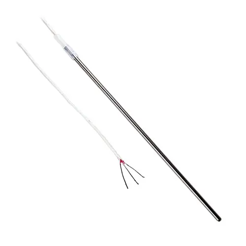 Odporový teploměr Pt100 pro všeobecné použití - Izolace drátu PFA (teflon)Průměr 3,2 mm (1/8")Délka 30 cm (12")Odpor 100 ΩRozsah teploty -50 až 250°CPočet vodičů 4 Jen Po Omezenou Doba