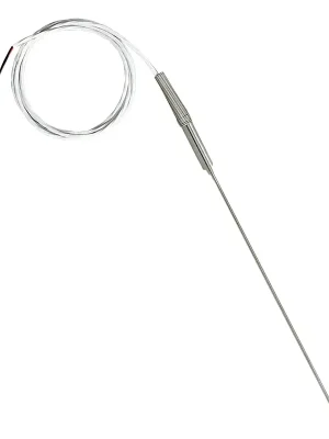Finální Výprodej General Purpose RTD (PT100) Probe with Metal Strain Relief - Wire insulation PFA + stainless steel overbraidDiameter 4,8 mm (3/16")Lenght 45 cm (18")Resistance 100 ΩTemperature range -200 to 600°CNumber of conductors 4