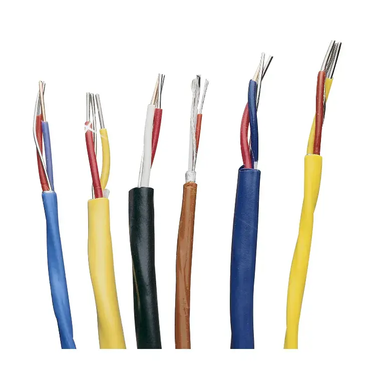 Twisted Shielded Thermocouple Extension Wire - Thermocouple type TWire type BraidedWire diameter 1,290 mm (16 AWG)Lenght 15 m (50 ft)Overbraid type Tinned copper Kup Teď
