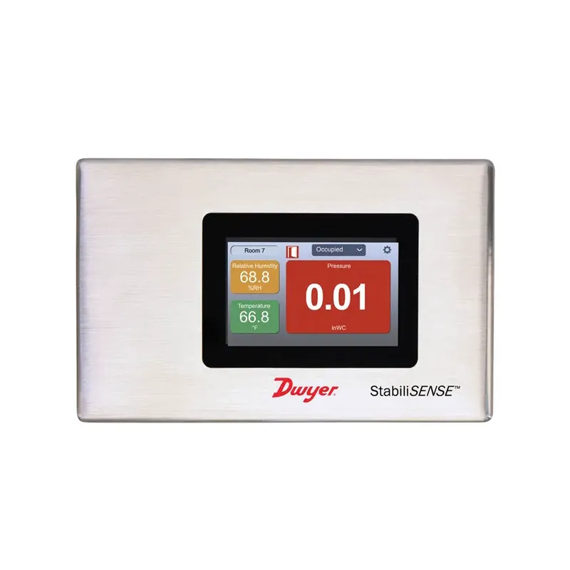 Monitor stavu čistých prostorů StabiliSENSE™ - Přesnost +/- 0,5%Jednotky tlaku INWC (inH₂O)Max. tlak 0,25Min. tlak -0,25Materiál Nerezová ocel Časově Omezené