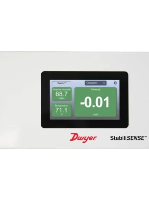Monitor stavu čistých prostorů StabiliSENSE™ - Přesnost +/- 0,25%Jednotky tlaku INWC (inH₂O)Max. tlak 0,5Min. tlak 0Materiál Plast Nejprodávanější