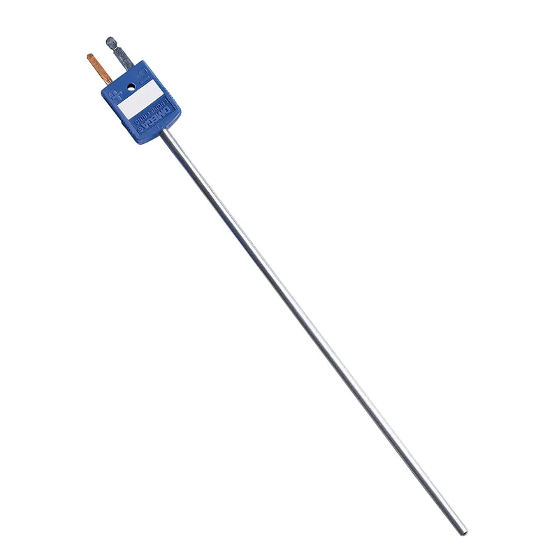 Termočlánková sonda s miniaturním konektorem - Typ termočlánku KPrůměr 1,6 mm (1/16")Typ měřícího konce odhalený spojDélka 30 cm (12")Materiál pláště Nerezová ocel 304 Cenová Bomba